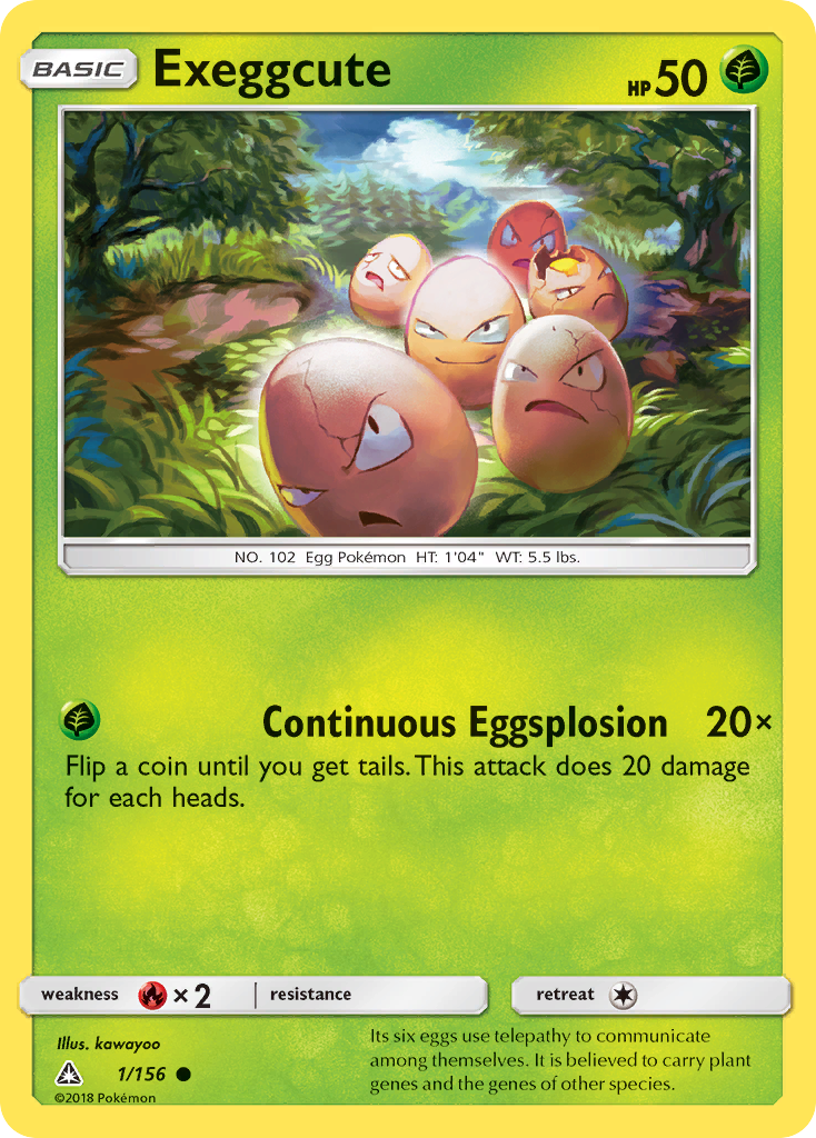 Exeggcute — Ultra Prism #001 / 156