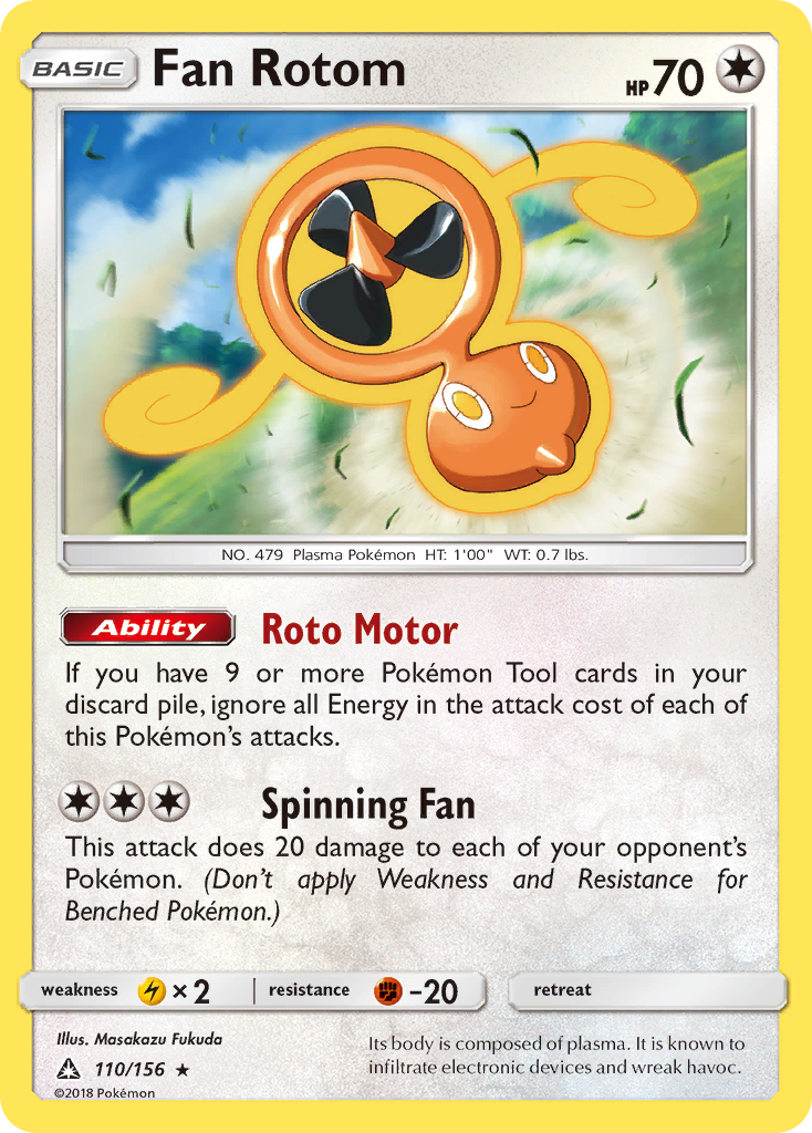 Fan Rotom — Ultra Prism #110 / 156