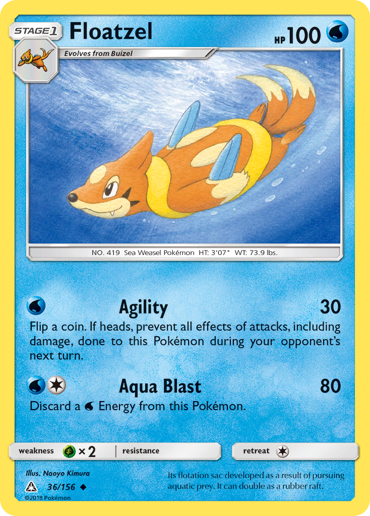 Floatzel — Ultra Prism #036 / 156