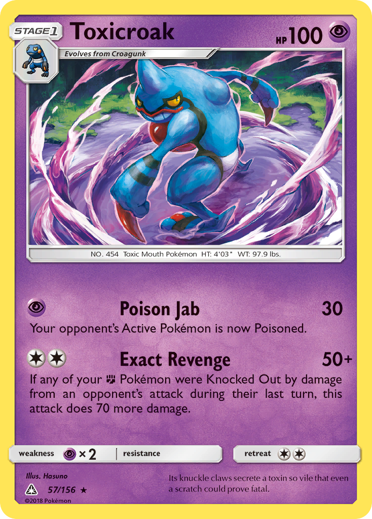 Toxicroak — Ultra Prism #057 / 156