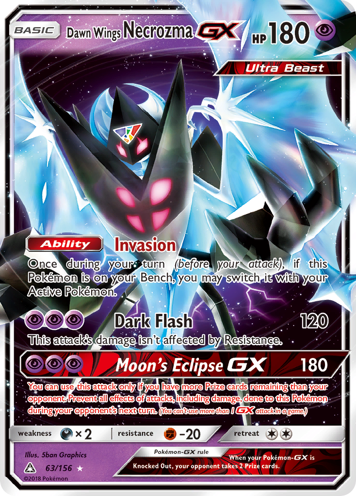 Dawn Wings Necrozma-GX — Ultra Prism #063 / 156