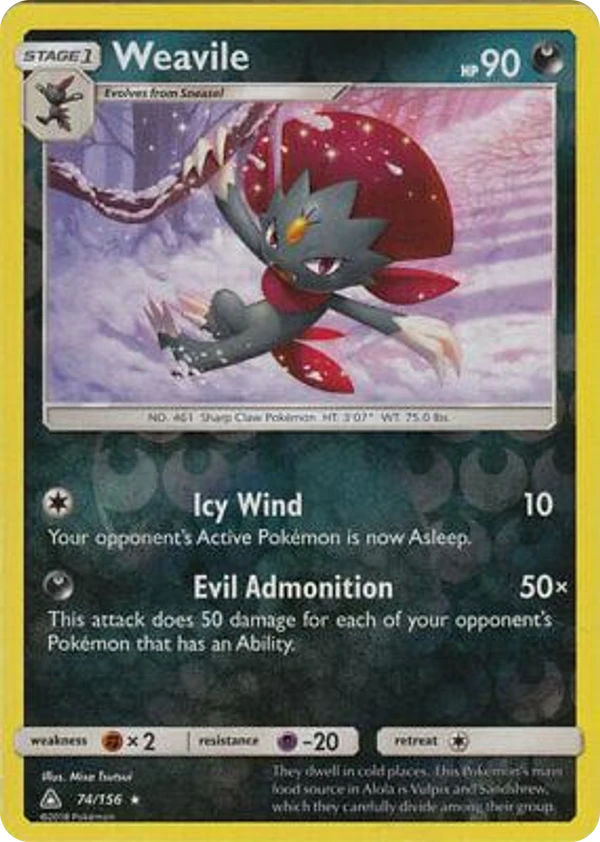 Weavile — Ultra Prism #074 / 156