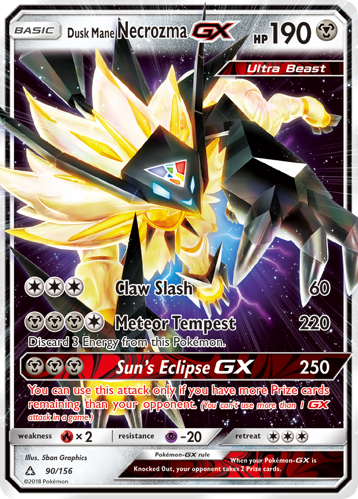 Dusk Mane Necrozma-GX — Ultra Prism #090 / 156