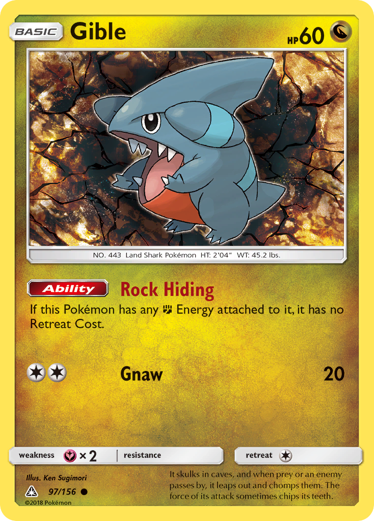 Gible — Ultra Prism #097 / 156