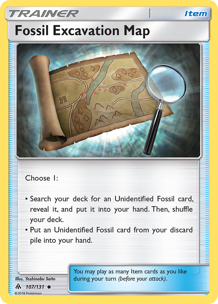 Fossil Excavation Map — Forbidden Light #107 / 131