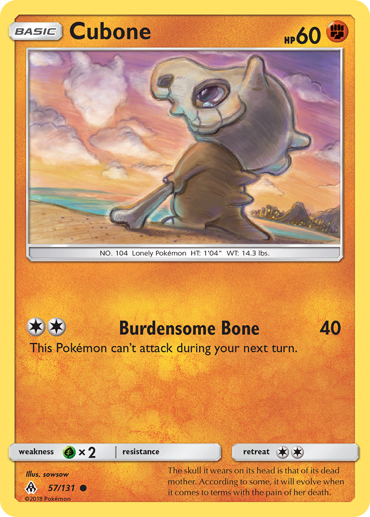 Cubone — Forbidden Light #057 / 131