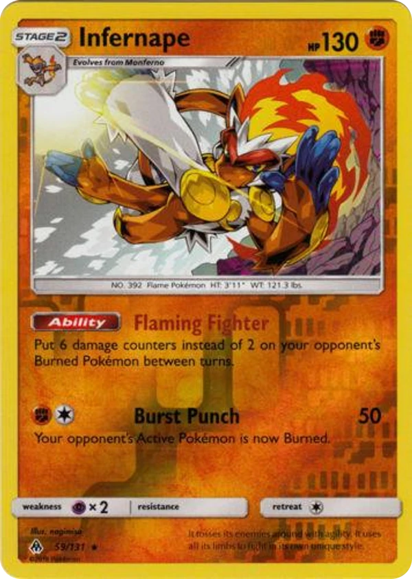 Infernape — Forbidden Light #059 / 131
