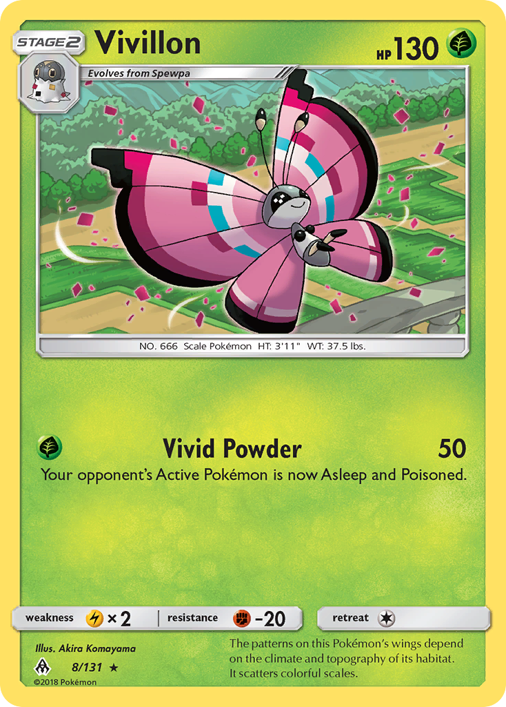 Vivillon — Forbidden Light #008 / 131