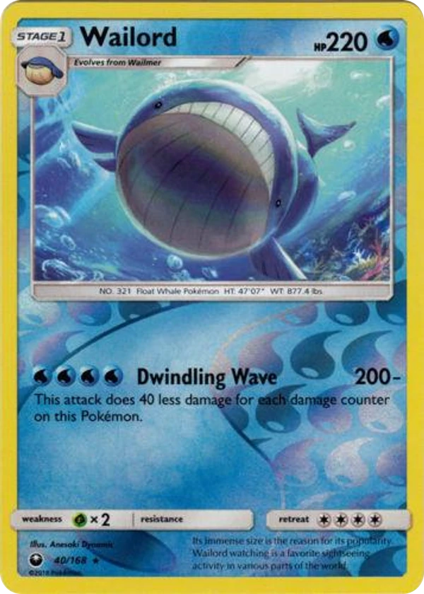 Wailord — Celestial Storm #040 / 168