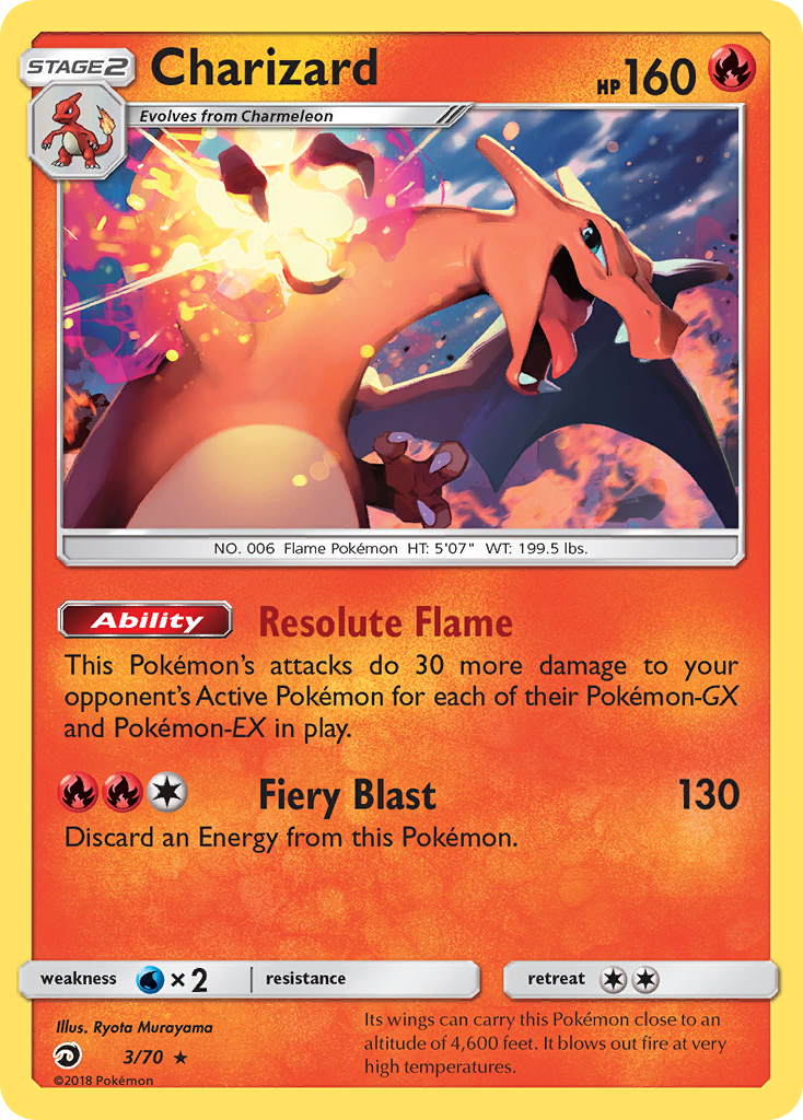 Charizard — Dragon Majesty #003 / 70