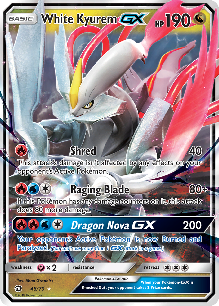 White Kyurem-GX — Dragon Majesty #048 / 70