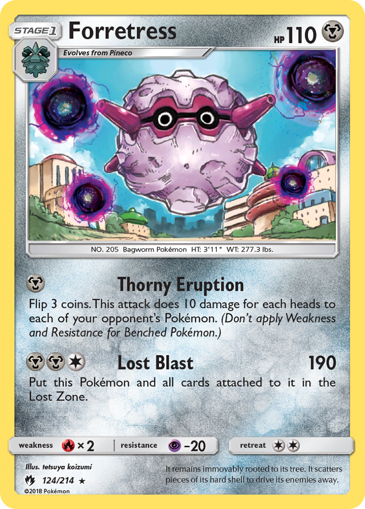 Forretress — Lost Thunder #124 / 214