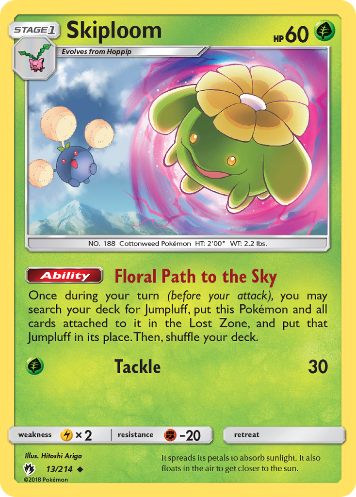 Skiploom — Lost Thunder #013 / 214
