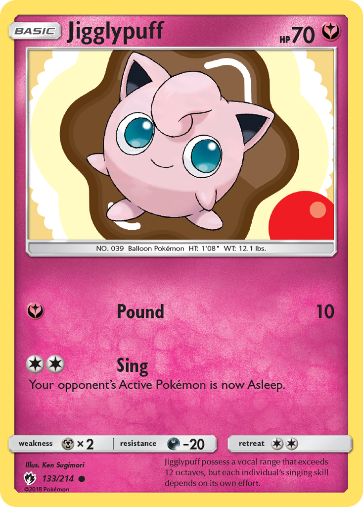 Jigglypuff — Lost Thunder #133 / 214