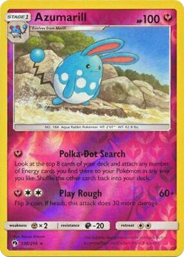 Azumarill — Lost Thunder #136 / 214