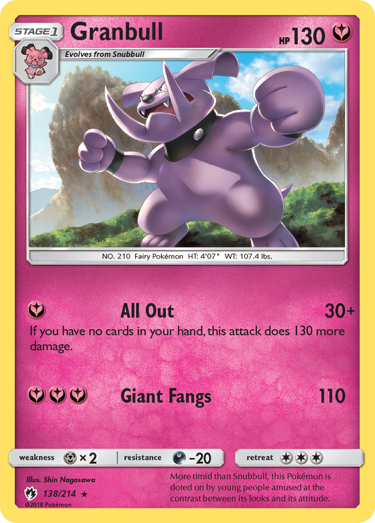 Granbull — Lost Thunder #138 / 214