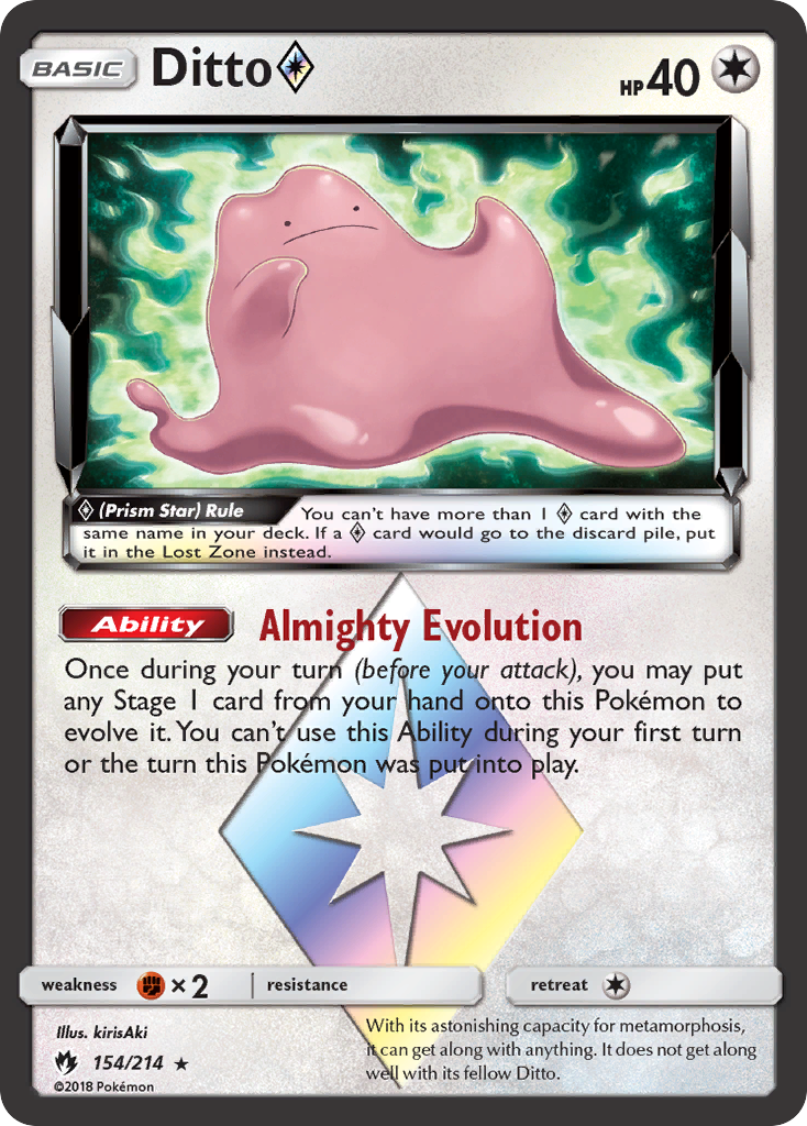 Ditto ◇ — Lost Thunder #154 / 214