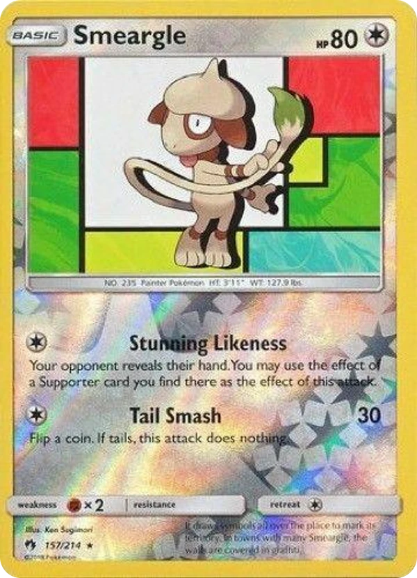 Smeargle — Lost Thunder #157 / 214