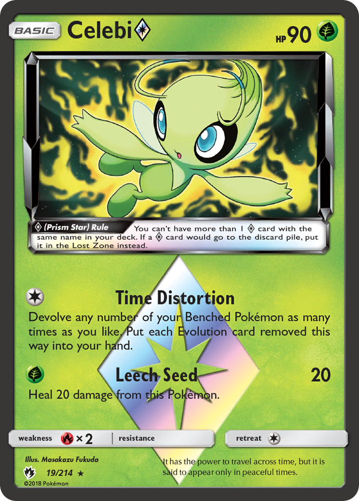 Celebi ◇ — Lost Thunder #019 / 214