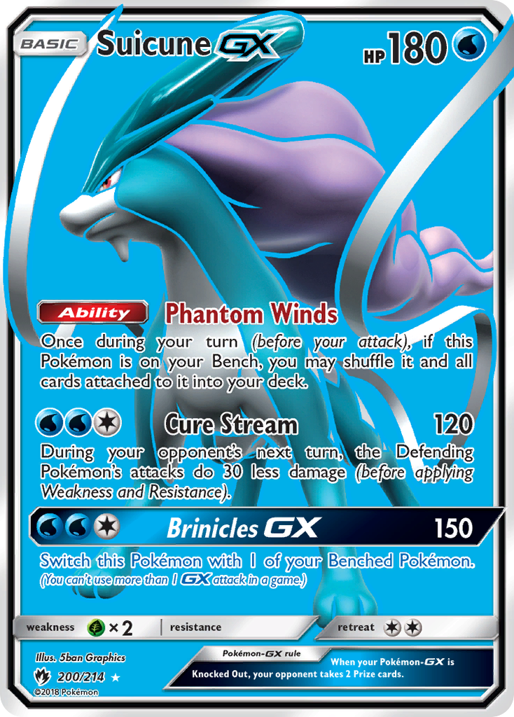 Suicune-GX — Lost Thunder #200 / 214