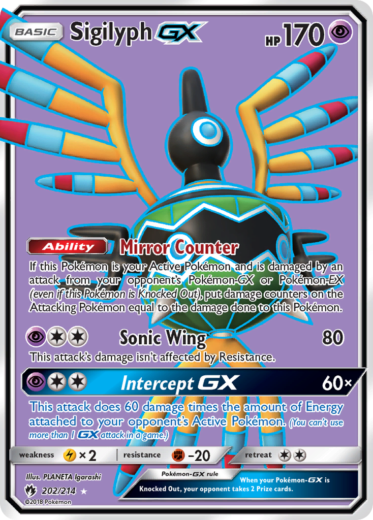 Sigilyph-GX — Lost Thunder #202 / 214