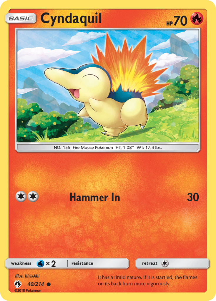 Cyndaquil — Lost Thunder #040 / 214