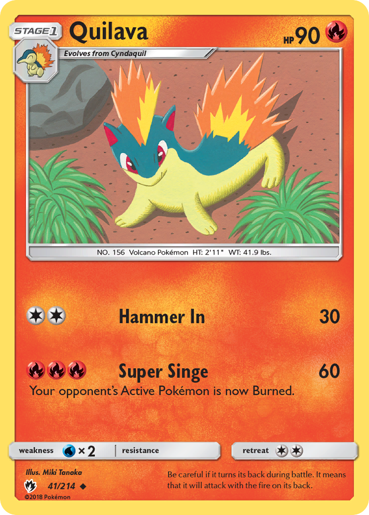 Quilava — Lost Thunder #041 / 214