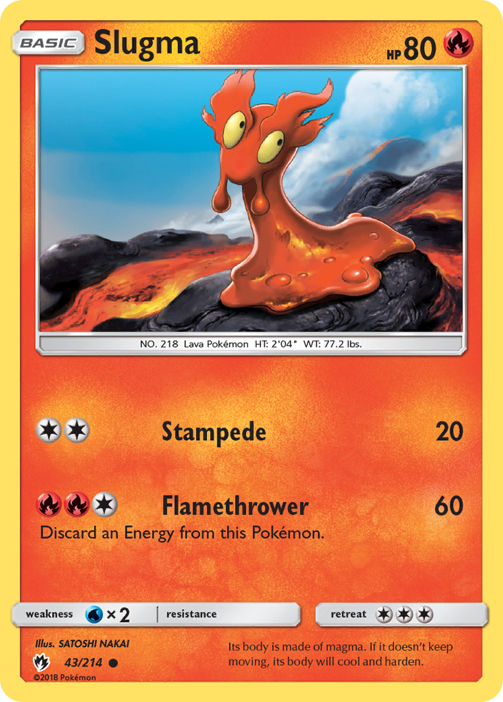 Slugma — Lost Thunder #043 / 214