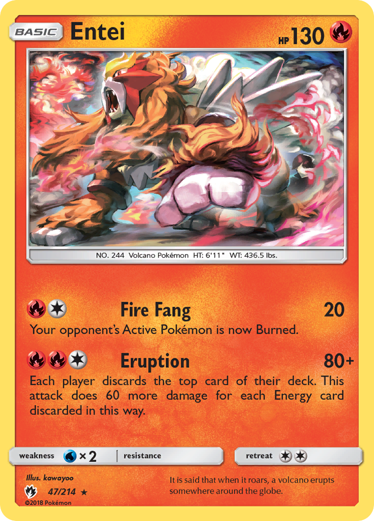 Entei — Lost Thunder #047 / 214