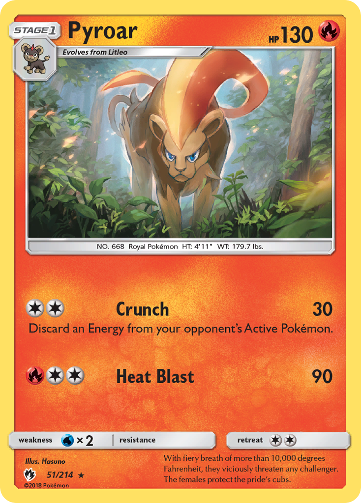 Pyroar — Lost Thunder #051 / 214