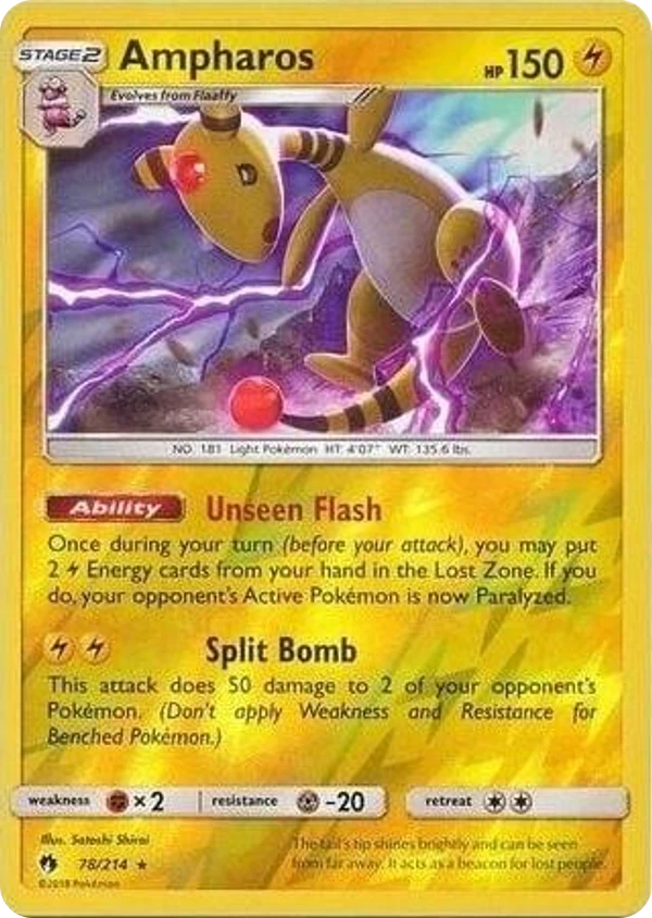 Ampharos — Lost Thunder #078 / 214