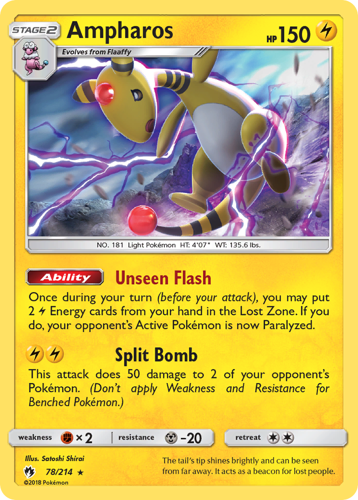 Ampharos — Lost Thunder #078 / 214