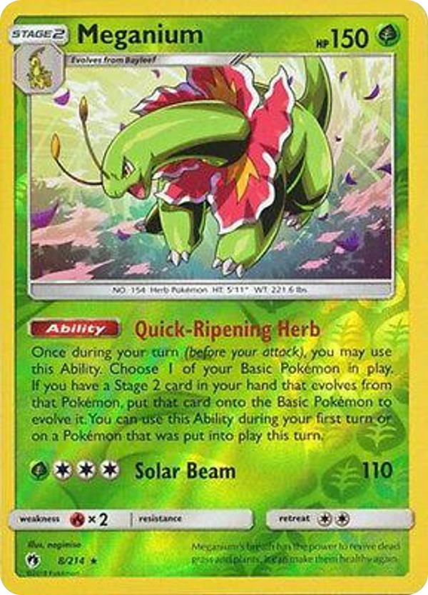 Meganium — Lost Thunder #008 / 214