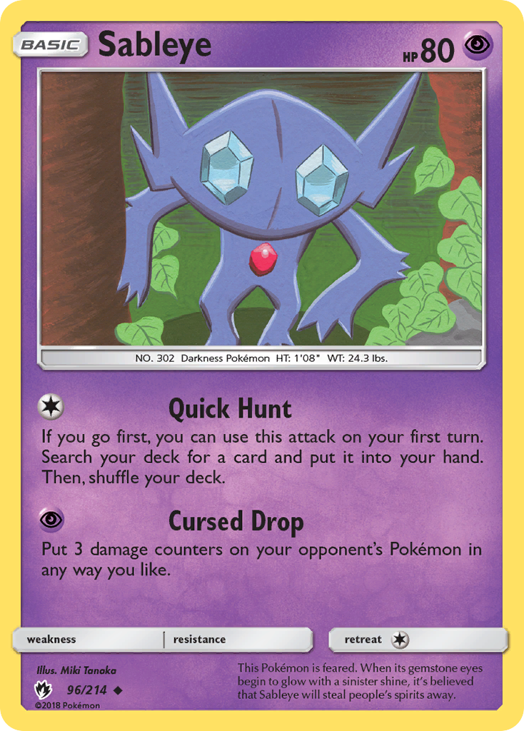 Sableye — Lost Thunder #096 / 214