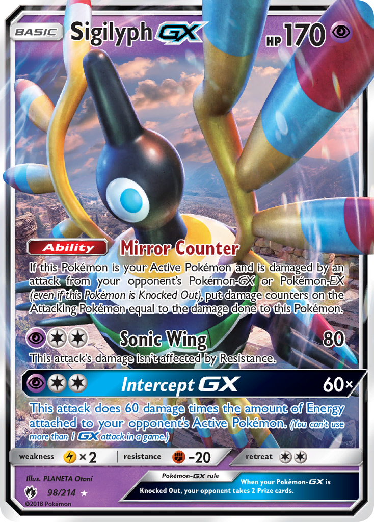 Sigilyph-GX — Lost Thunder #098 / 214