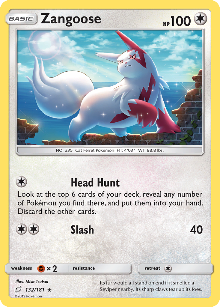 Zangoose — Team Up #132 / 181
