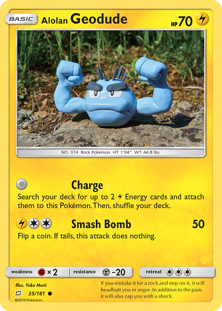 Alolan Geodude — Team Up #035 / 181