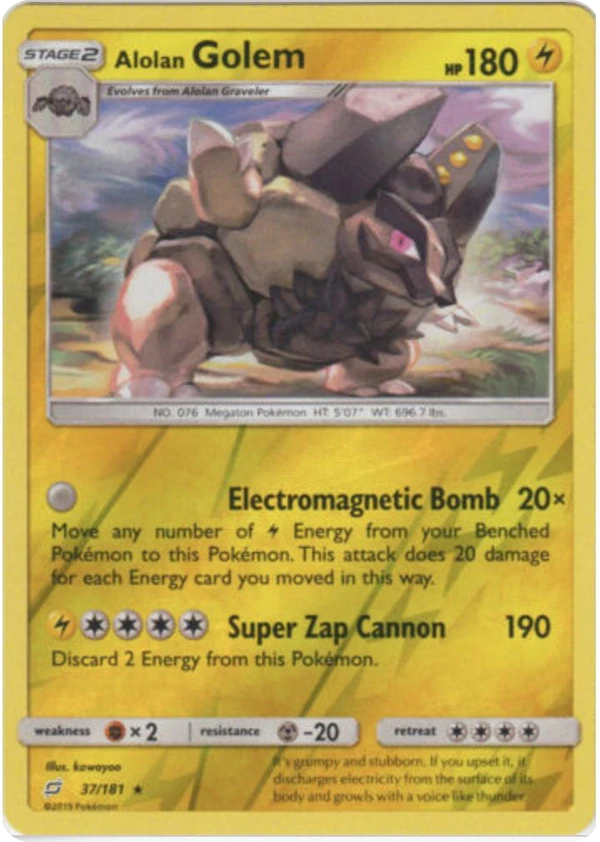 Alolan Golem — Team Up #037 / 181