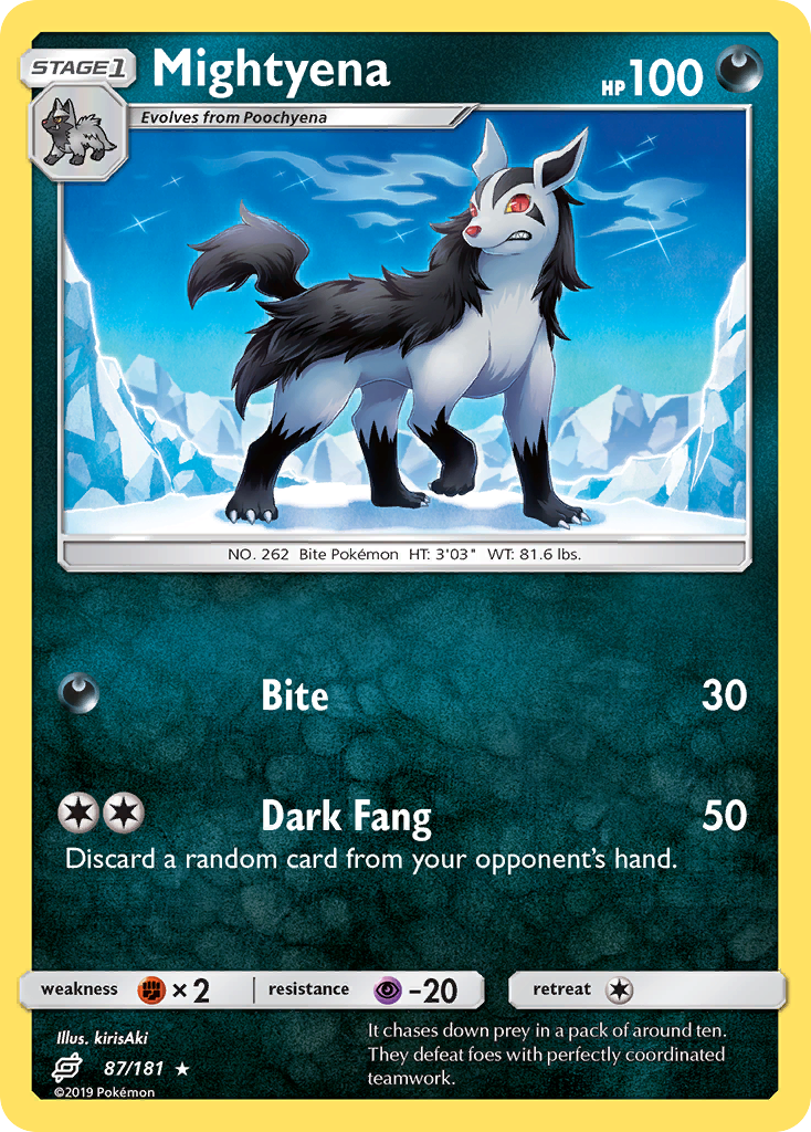 Mightyena — Team Up #087 / 181