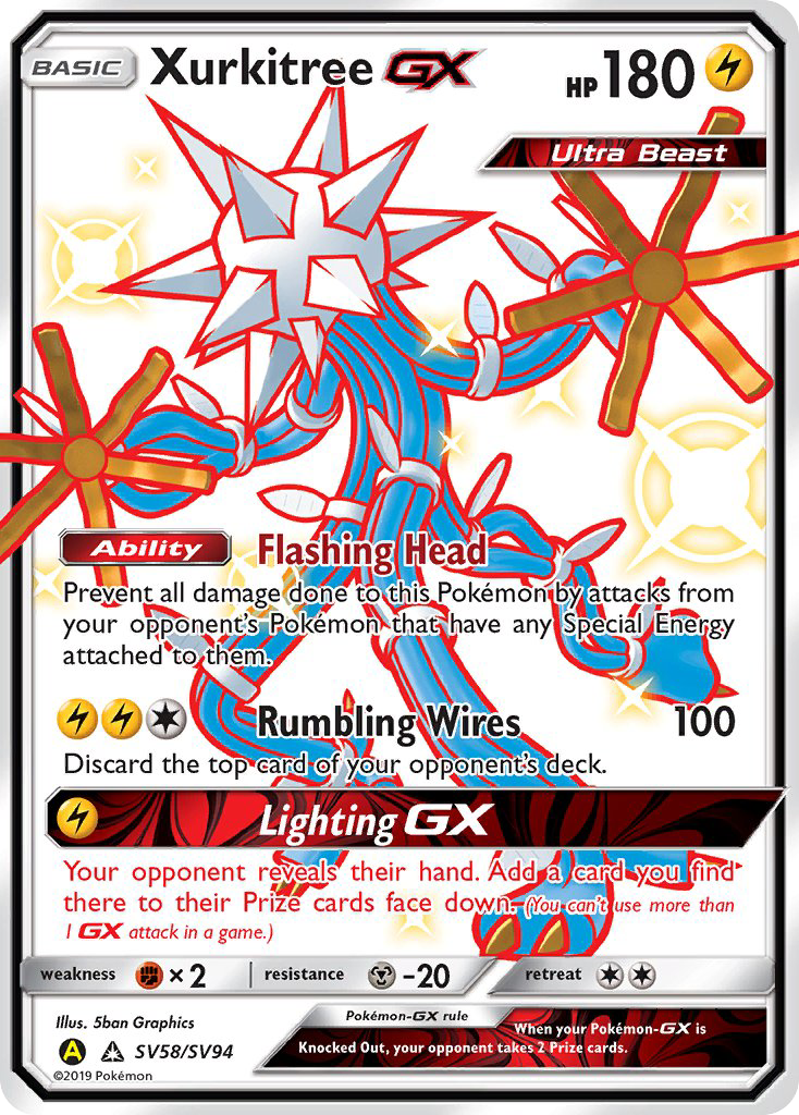 Xurkitree-GX — Hidden Fates Shiny Vault #058 / 94