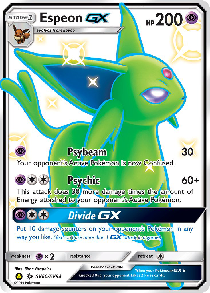Espeon-GX — Hidden Fates Shiny Vault #060 / 94
