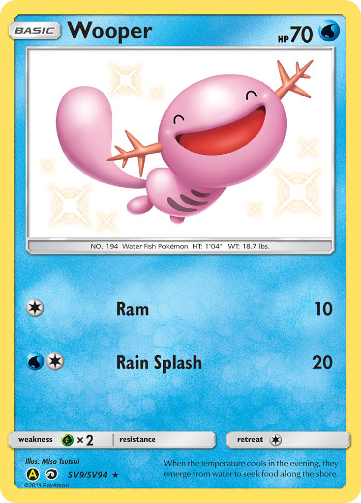 Wooper — Hidden Fates Shiny Vault #009 / 94