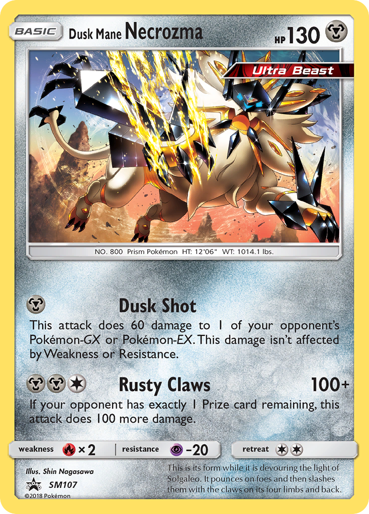 Dusk Mane Necrozma — SM Black Star Promos #107 / 248