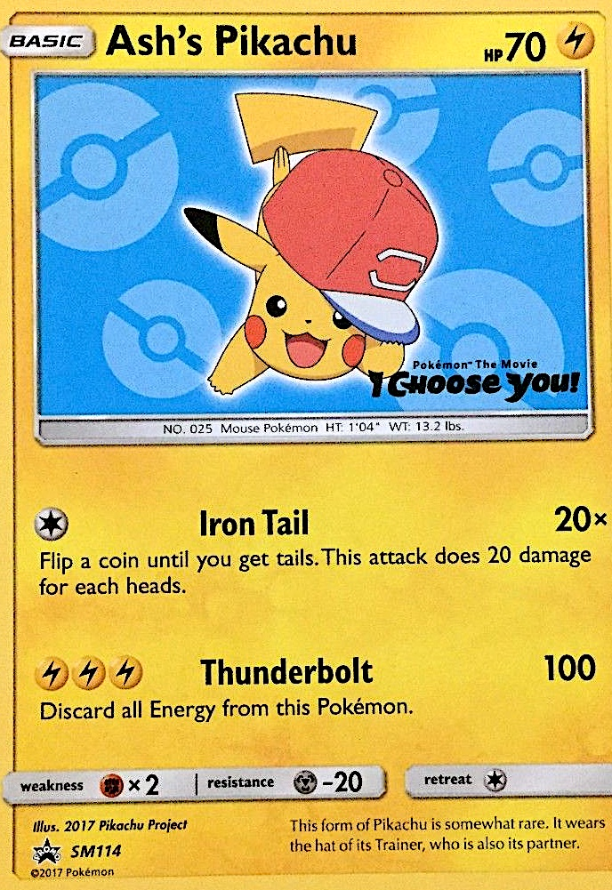 Ash's Pikachu — SM Black Star Promos #114 / 248