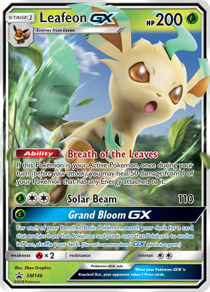 Leafeon-GX — SM Black Star Promos #146 / 248