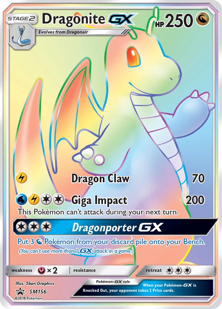 Dragonite-GX — SM Black Star Promos #156 / 248