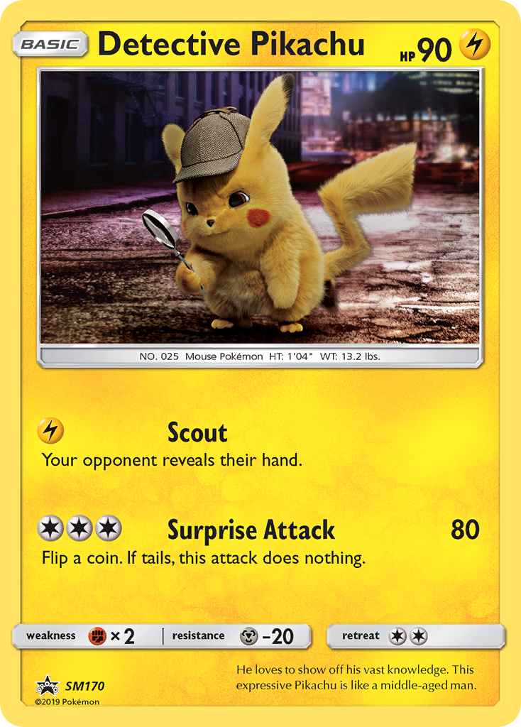 Detective Pikachu — SM Black Star Promos #170 / 248
