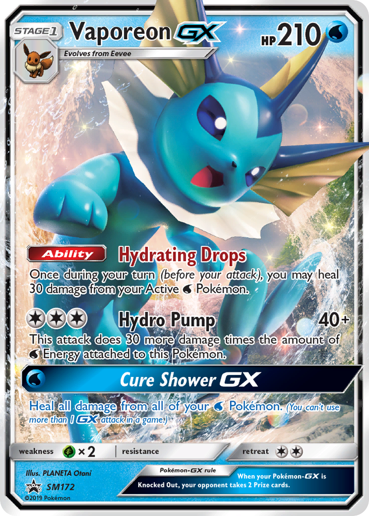 Vaporeon-GX — SM Black Star Promos #172 / 248