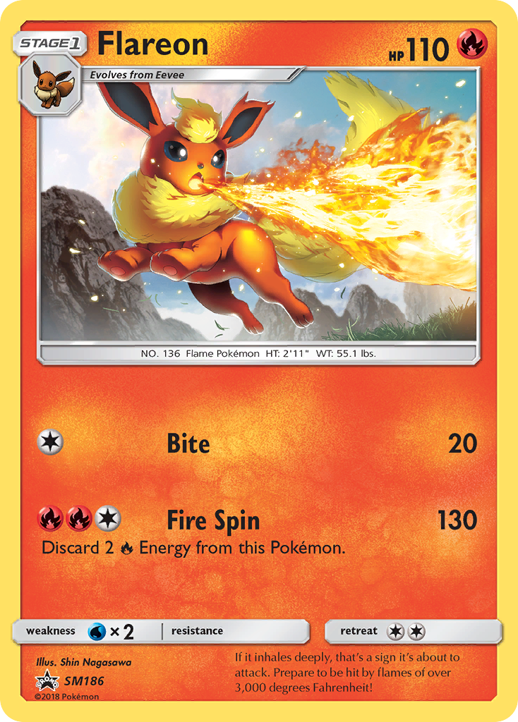 Flareon — SM Black Star Promos #186 / 248