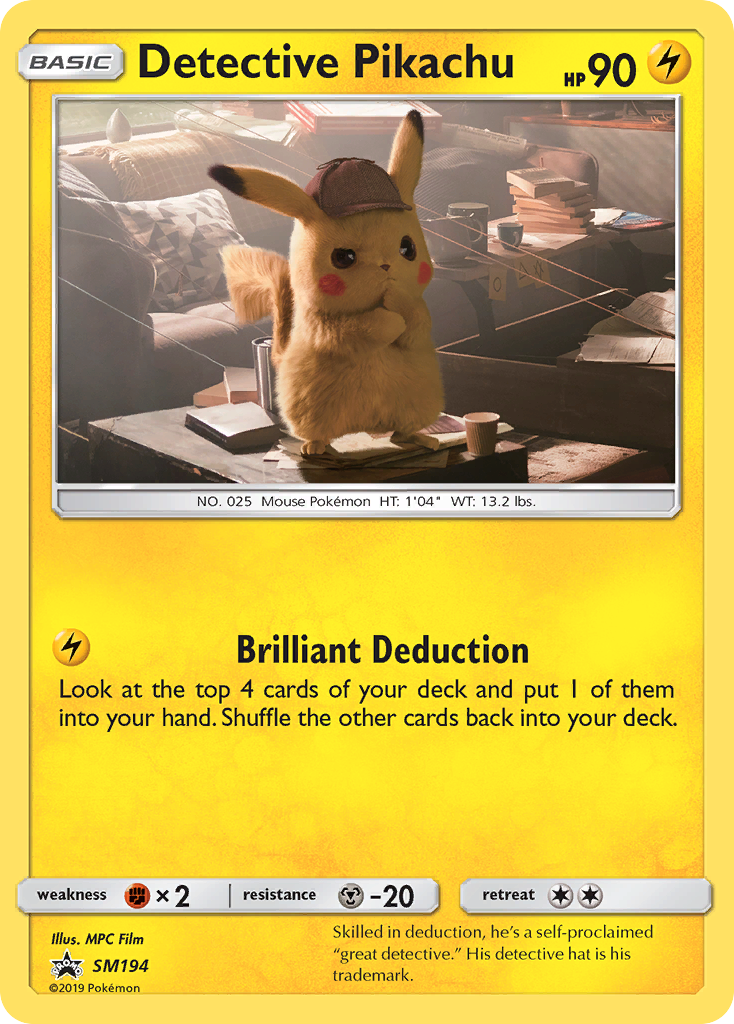 Detective Pikachu — SM Black Star Promos #194 / 248